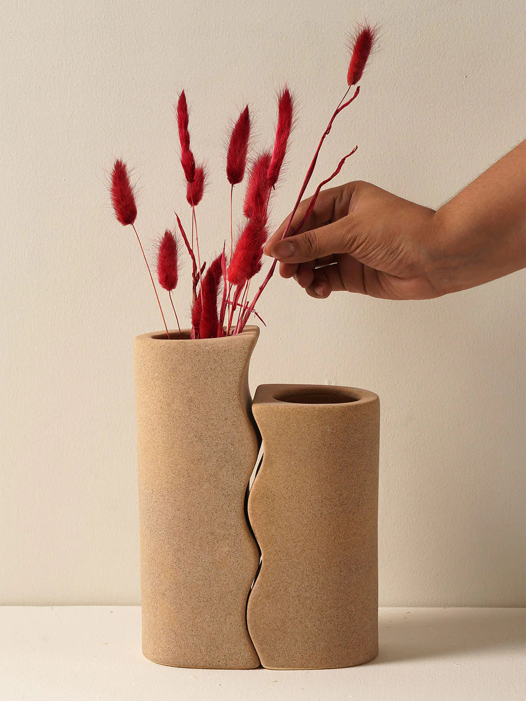 Couple Vase Set - Beige