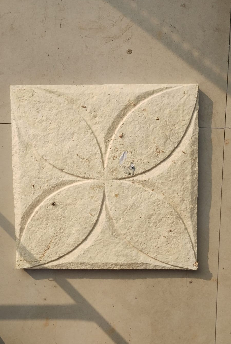Ekrish Sculpted Decor Tile – Floral Relief Panel (Dt 804)