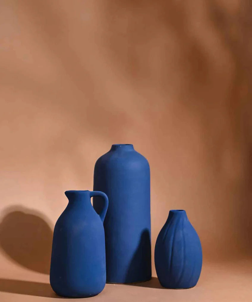 Tiara Vase Set - Blue