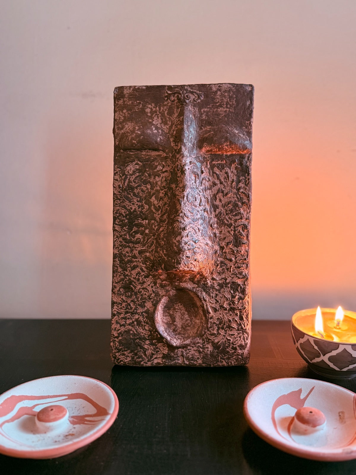 Face Mask ‘Dx’ Sculpture – Mycelium-Based Ritual Object (FM 403)