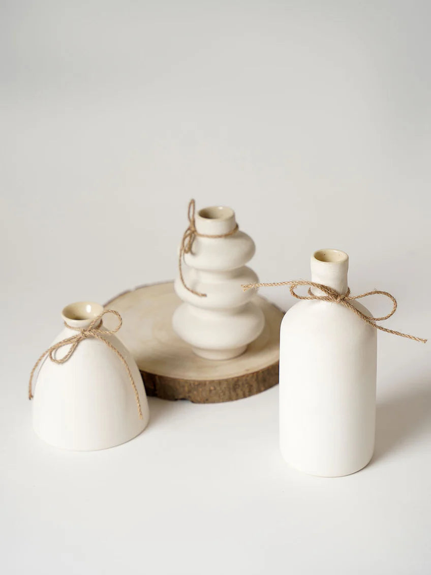 Konso Family Vase Set - White