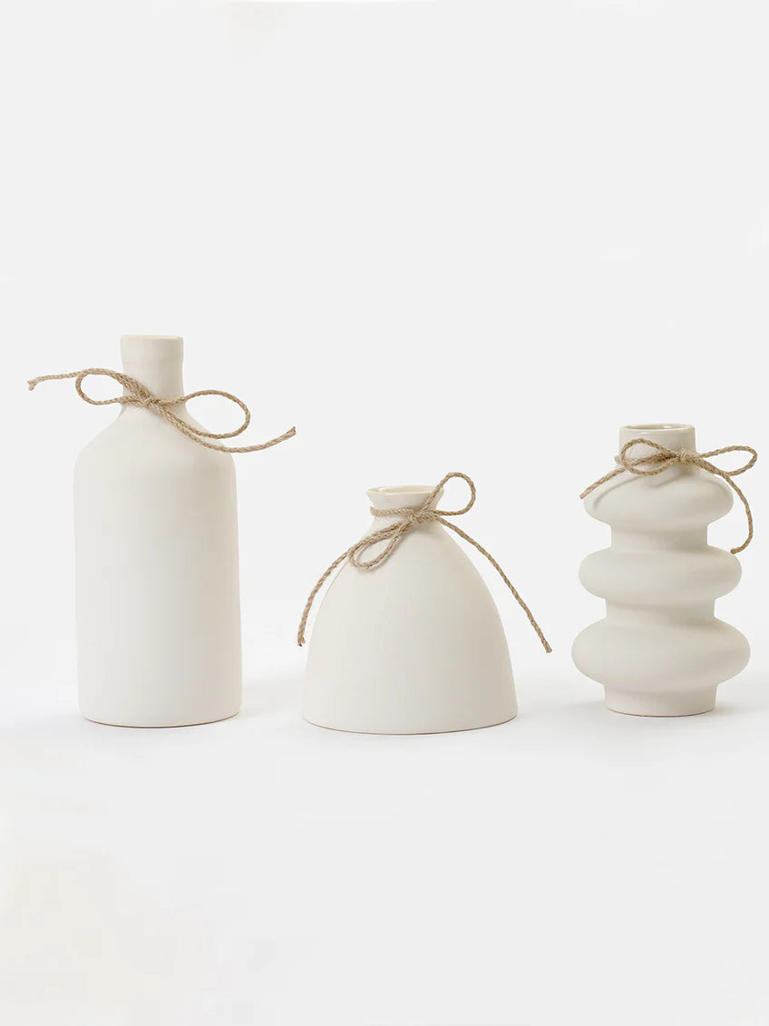 Konso Family Vase Set - White