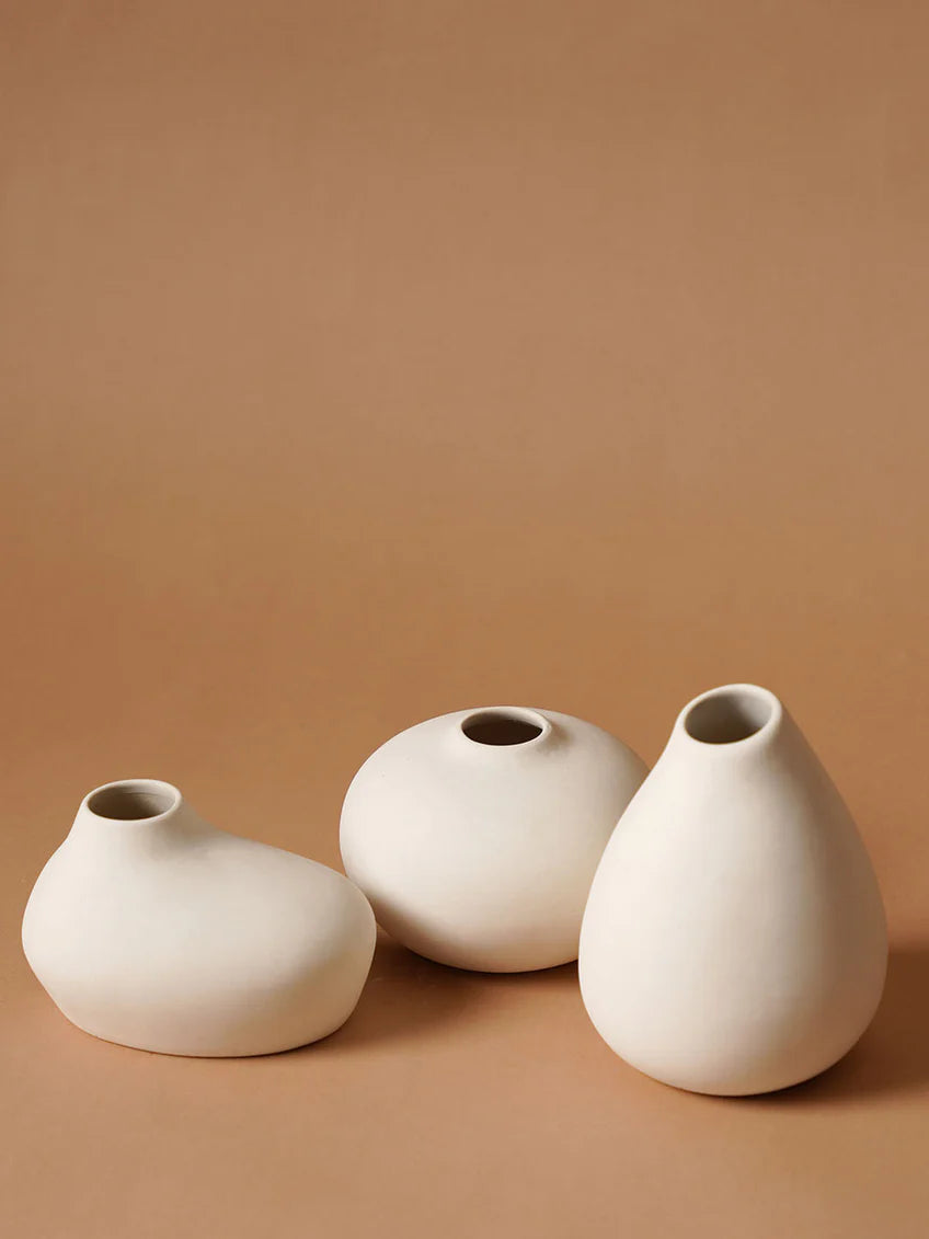 Shimizu Family Vase Set - White